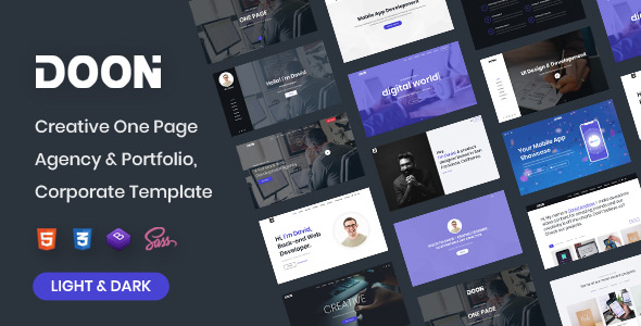 Doon - One Page Parallax HTML Template