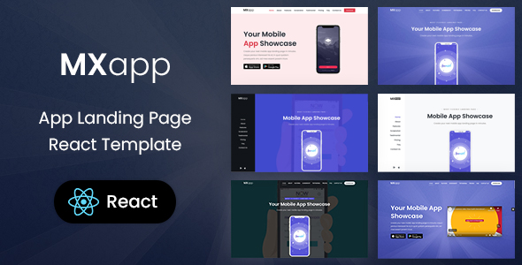 MXapp App Landing Page React Template